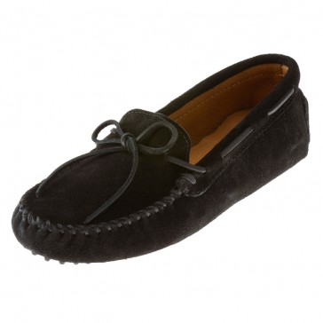 Minnetonka - Diving Moc - Black Suede (Mens)