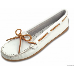 Minnetonka - Women's Smooth Leather -  White