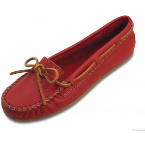 Minnetonka - Women's Smooth Leather -  Red