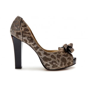 Leopard Lurex - Black