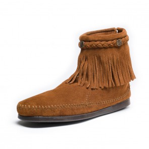 Minnetonka - Hi Top Back Zip Boot Brown