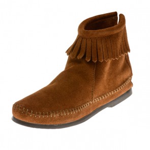 Minnetonka - Back Zip Boot Hardsole - Brown (Womens)