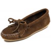 Minnetonka - Women's Kilty Suede Dusty Brown